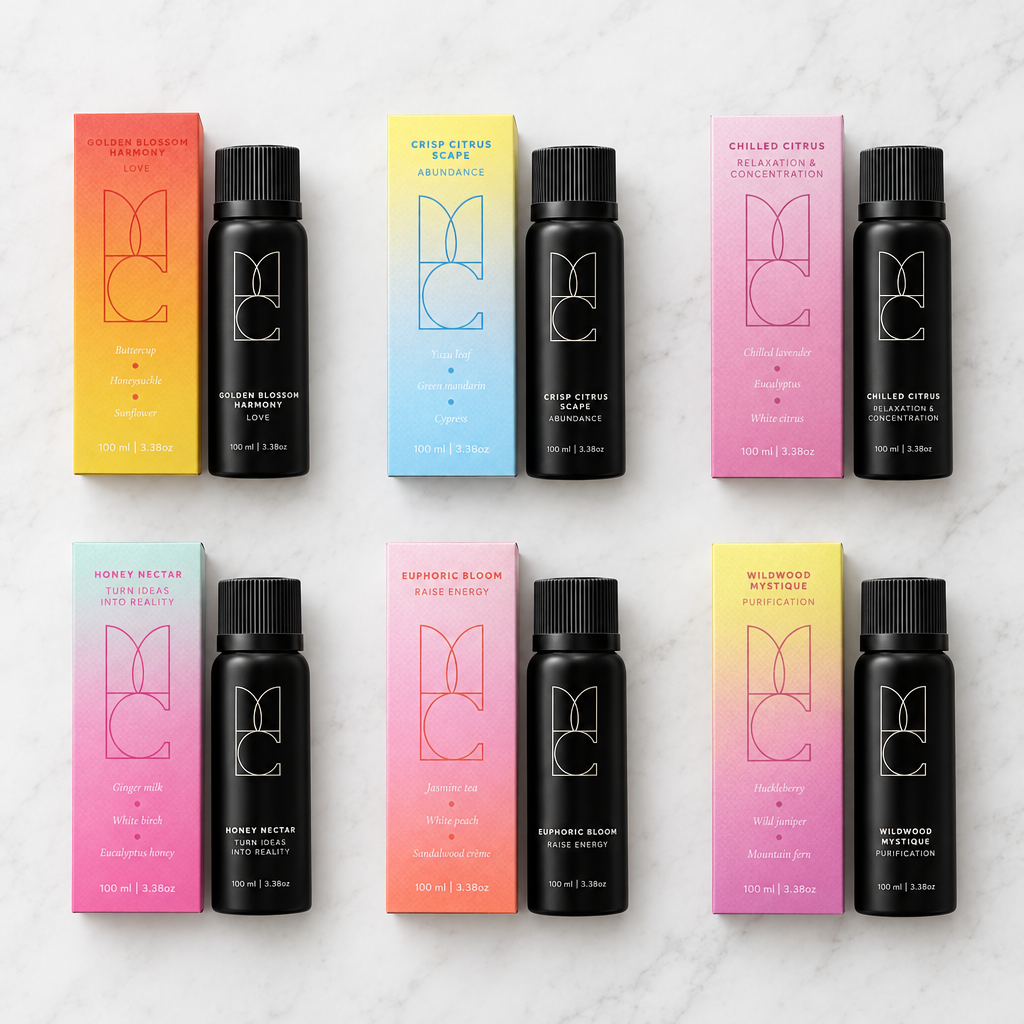 6-Month Scent Supply: six Maison Croyez fragrance bottles with their boxes
